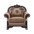 thumbnail image 1 of HomeRoots 515797 44 in. Arm Chair, Tan & Espresso, 1 of 5