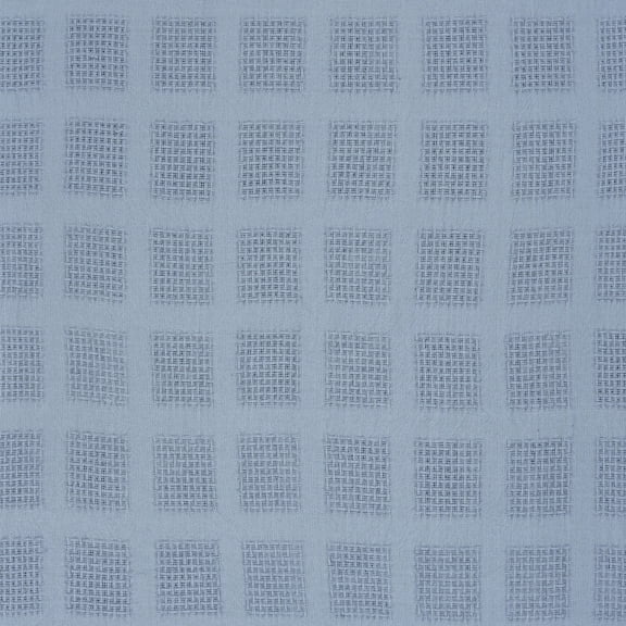 HomeRoots 516501 Woven Cotton Solid Color Throw Blanket, Blue