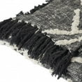 thumbnail image 1 of HomeRoots 516542 0.2 x 50 x 60 in. Black & Gray Woven Cotton Geometric Throw Blanket, 1 of 4