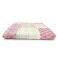 thumbnail image 1 of HomeRoots 516585 0.2 x 50 x 70 in. Pink Knitted Cotton Patchwork Throw Blanket, 1 of 5