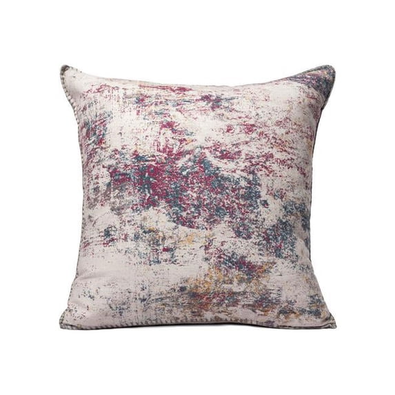 HomeRoots 517804 4 x 20 x 20 in. Pink Zippered Abstract Indoor & Outdoor Throw Pillow