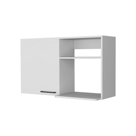 HomeRoots 518042 39 in. Accent Cabinet with Two Shelves, White