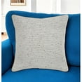 thumbnail image 1 of HomeRoots 518638 20 in. Gray & Cream Striped Cotton Throw Pillow, 1 of 1