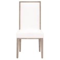 thumbnail image 1 of HomeRoots 519016 41.5 in. White & Brown Upholstered Polyester Dining Side Chair, Set of 2, 1 of 3