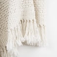 thumbnail image 1 of HomeRoots 519074 White Woven 100 Percent Cotton Throw Blanket, 1 of 4