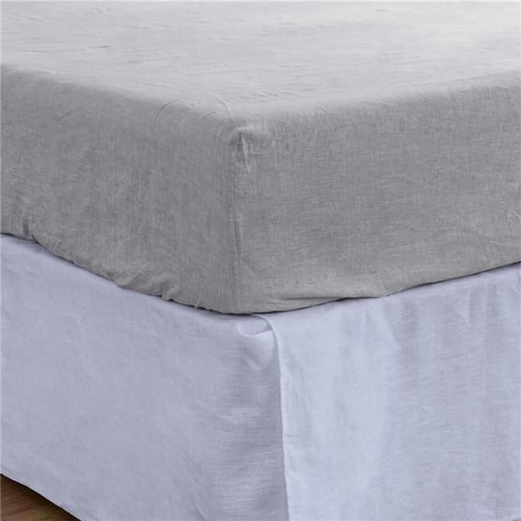 HomeRoots 520766 Cloud Linen Twin Fitted Sheet