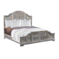 thumbnail image 1 of HomeRoots 521088 67 x 80 x 88 in. Shutter Scallop Solid Wood King Size White Bed, 1 of 5