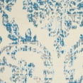 thumbnail image 1 of HomeRoots 522174 6 x 9 ft. Damask Rectangle Power Loom Area Rug, Cream, 1 of 5