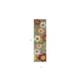 thumbnail image 1 of HomeRoots 522229 8 ft. Floral Hand Hooked Handmade Runner Rug, Blue & Green, 1 of 5
