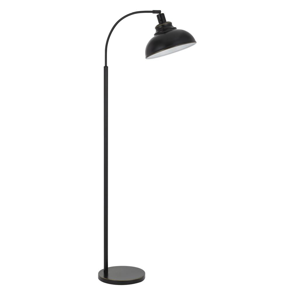 Adjustable Bronze 61" Traditional Floor Lamp with Metal Base