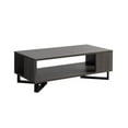 thumbnail image 1 of HomeRoots 529098 47 in. Rectangular Coffee Table with Shelf, Gray & Black, 1 of 3