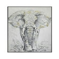 thumbnail image 1 of HomeRoots 530628 Black & White Fabric Elephant Airplane Wall Decor, 1 of 3