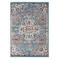 thumbnail image 1 of HomeRoots 531873 9 x 12 ft. Blue Medallion Power Loom Rectangle Area Rug, 1 of 5
