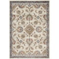 thumbnail image 1 of HomeRoots 532167 5 x 7 ft. Ivory Floral Traditional Power Loomed Rectangle Area Rug, 1 of 5