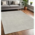 thumbnail image 1 of HomeRoots 533403 5 x 7 ft. Gray & Silver Abstract Rectangle Area Rug, 1 of 1