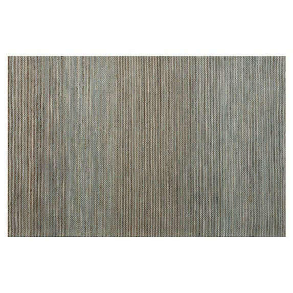 HomeRoots 533631 9 x 12 ft. Striped Hand Woven Rectangle Area Rug, Blue