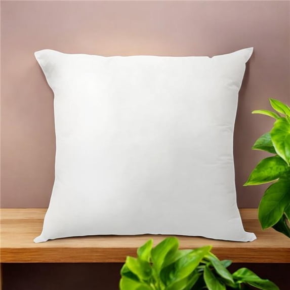 HomeRoots 534267 20 in. White Down Feather Throw Pillow Insert