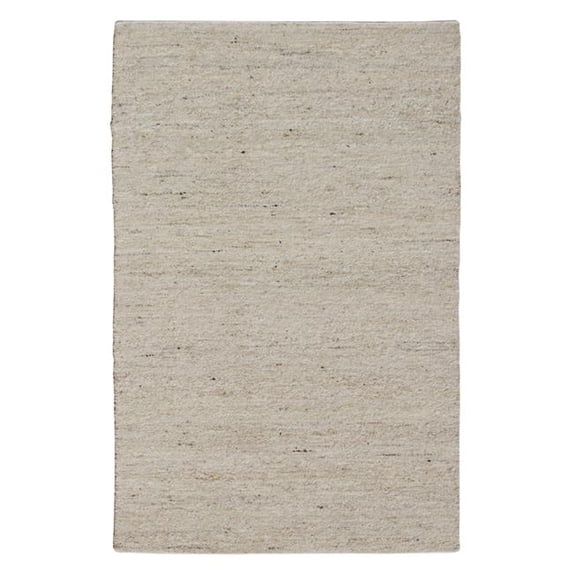 HomeRoots 544142 9 x 12 ft. Beige & White Hand Woven Rectangle Area Rug