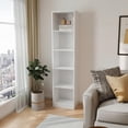 thumbnail image 1 of HomeRoots 546594 71 in. White Wood Five Tier Bookcase, 1 of 1