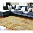 thumbnail image 1 of HomeRoots 548818 7 x 9 ft. Yellow & Brown Oriental Non Skid Rectangle Machine Woven Area Rug, 1 of 1