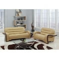 thumbnail image 1 of HomeRoots 55.9 x 35.8 x 34.3 in. Modern Beige Leather Sofa & Loveseat, 1 of 2