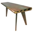 thumbnail image 1 of 55" Copper Aluminum Writing Desk, 1 of 6