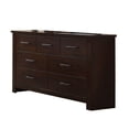 thumbnail image 1 of HomeRoots 490464 55 in. Mahogany Seven Drawer Double Dresser, 1 of 7