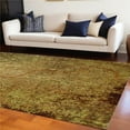 thumbnail image 1 of HomeRoots 551770 9 x 13 ft. Green & Brown Abstract Non Skid Rectangle Machine Woven Area Rug, 1 of 1