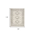 thumbnail image 1 of HomeRoots 553206 8 x 10 ft. Grey Geometric Distressed Rectangle Area Rug, 1 of 11