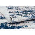 thumbnail image 1 of HomeRoots 553763 4 x 6 ft. Navy Blue Abstract Washable Non Skid Rectangle Area Rug, 1 of 9