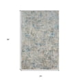 thumbnail image 1 of HomeRoots 554390 2 x 3 ft. Blue & Ivory Abstract Rectangle Area Rug, 1 of 11