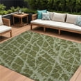 thumbnail image 1 of HomeRoots 559648 10 x 14 ft. Green Abstract Washable Non Skid Indoor Outdoor Rectangle Machine Woven Area Rug, 1 of 1