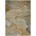 thumbnail image 1 of HomeRoots 560253 8 x 10 ft. Brown Abstract Washable Non Skid Indoor Outdoor Rectangle Machine Woven Area Rug, 1 of 1