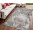 thumbnail image 1 of HomeRoots 560532 5 x 8 ft. Taupe Abstract Washable Non Skid Indoor Outdoor Rectangle Machine Woven Area Rug, 1 of 1