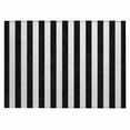 thumbnail image 1 of HomeRoots 560798 2 x 3 ft. Black & White Striped Washable Non Skid Indoor Outdoor Rectangle Machine Woven Area Rug, 1 of 1