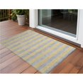 thumbnail image 1 of HomeRoots 561104 2 x 3 ft. Silver Striped Washable Non Skid Indoor Outdoor Rectangle Machine Woven Area Rug, 1 of 1