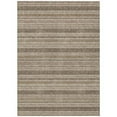 thumbnail image 1 of HomeRoots 561270 5 x 8 ft. Taupe Striped Washable Non Skid Indoor Outdoor Rectangle Machine Woven Area Rug, 1 of 1