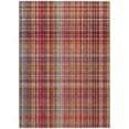 thumbnail image 1 of HomeRoots 561915 3 x 5 ft. Red Plaid Washable Non Skid Indoor Outdoor Rectangle Machine Woven Area Rug, 1 of 1