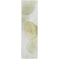 thumbnail image 1 of HomeRoots 562102 8 ft. Runner Green & Ivory Abstract Washable Non Skid Indoor Outdoor Runner Machine Woven Rug, 1 of 1