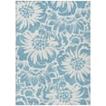 thumbnail image 1 of HomeRoots 562438 5 x 8 ft. Denim & Ivory Floral Washable Non Skid Indoor Outdoor Rectangle Machine Woven Area Rug, 1 of 1