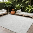 thumbnail image 1 of HomeRoots 562469 10 x 14 ft. Ivory Floral Washable Non Skid Indoor Outdoor Rectangle Machine Woven Area Rug, 1 of 1