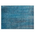 thumbnail image 1 of HomeRoots 562560 2 x 3 ft. Blue Striped Washable Non Skid Indoor Outdoor Rectangle Machine Woven Area Rug, 1 of 1