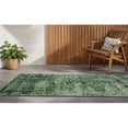 thumbnail image 1 of HomeRoots 563098 8 ft. Runner Emerald Abstract Washable Non Skid Indoor Outdoor Runner Machine Woven Rug, 1 of 1