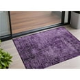 thumbnail image 1 of HomeRoots 563145 3 x 5 ft. Purple Abstract Washable Non Skid Indoor Outdoor Rectangle Machine Woven Area Rug, 1 of 1