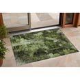 thumbnail image 1 of HomeRoots 563169 2 x 3 ft. Green Floral Washable Non Skid Indoor Outdoor Rectangle Machine Woven Area Rug, 1 of 1