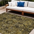 thumbnail image 1 of HomeRoots 563760 8 x 10 ft. Coffee & Gray Oriental Washable Non Skid Indoor Outdoor Rectangle Machine Woven Area Rug, 1 of 1