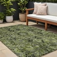 thumbnail image 1 of HomeRoots 563779 9 x 12 ft. Olive Green & Dark Green Oriental Washable Non Skid Indoor Outdoor Rectangle Machine Woven Area Rug, 1 of 1