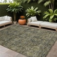 thumbnail image 1 of HomeRoots 563805 8 x 10 ft. Dark Moss Green & Gray Oriental Washable Non Skid Indoor Outdoor Rectangle Machine Woven Area Rug, 1 of 1