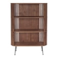 thumbnail image 1 of 57" Walnut Wood Three Tier Standard Bookcase, 1 of 3