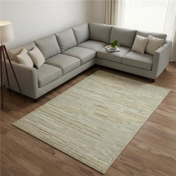 HomeRoots 570382 9 x 13 ft. Gray & Ivory Wool Geometric Hand Hooked Rectangle Area Rug